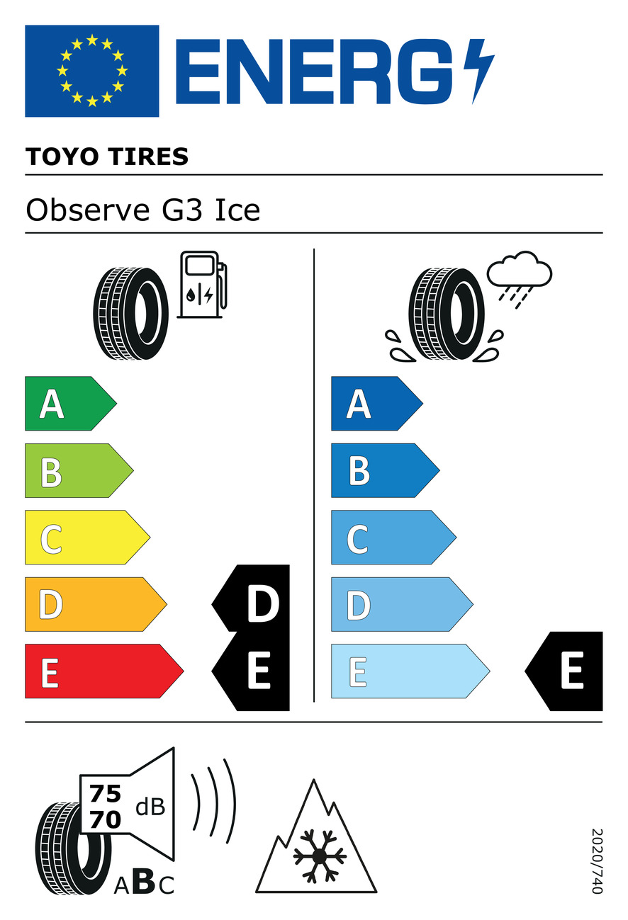 Pneus OBSERVE G3-ICE A CLOUS de Toyo